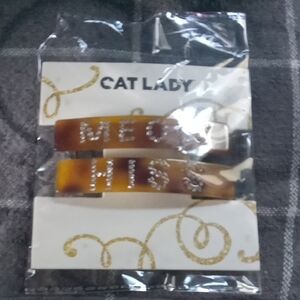 Cat Lady Hair Clips - MEOW & HISS